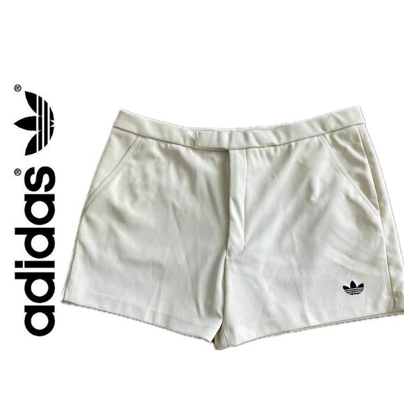 VINTAGE ADIDAS 1980 TENNIS SHORTS MADE IN HONG KONG SZ 36 MEN PICKLEBALLSPORTY